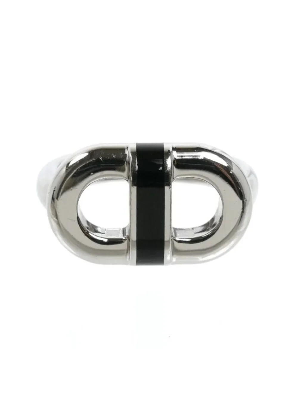 Hermes Stainless Steel Maillon Ring